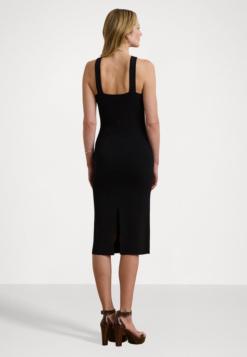 Lauren Ralph Lauren RIB KNIT SLEEVELESS SWEATER DRESS - Cocktail dress / Party dress - black - Zalando.ie Lauren Ralph Lauren RIB KNIT SLEEVELESS SWEATER DRESS - Cocktail dress / Party dress - black - Zalando.ie