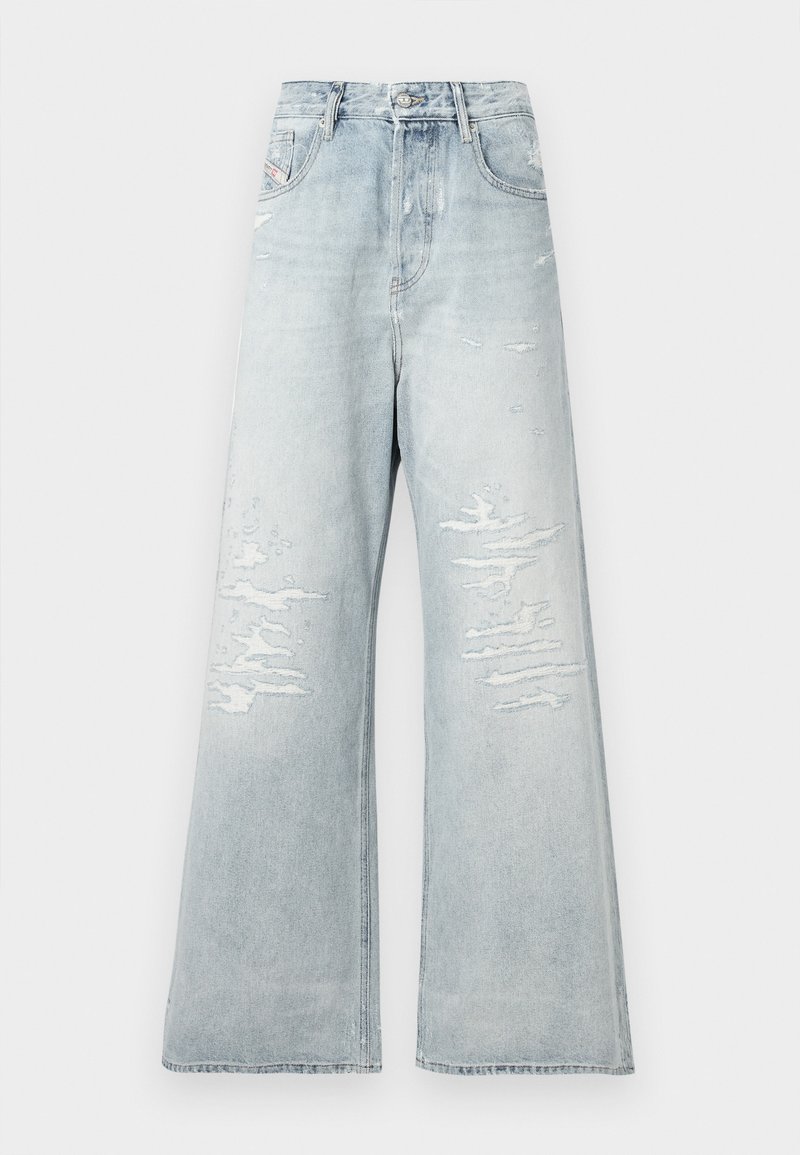 Diesel Wide leg blauw denim/bluedenim