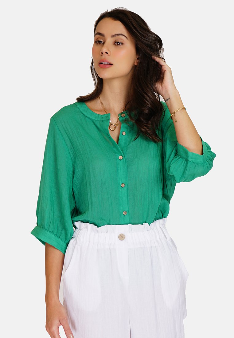 Le Jardin Du Lin Blouse groen