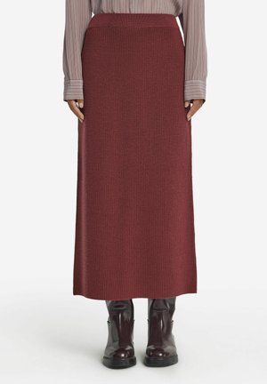 A-linjekjol - burgundy