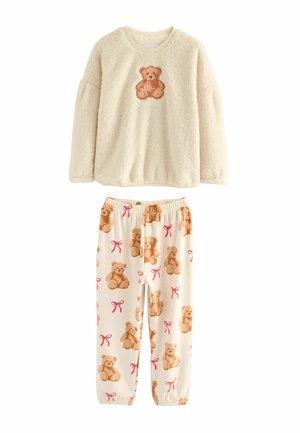 REGULAR FIT -  SET   - Nattøj sæt - cream bear applique