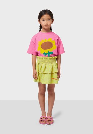VICHY - Falda acampanada - yellow