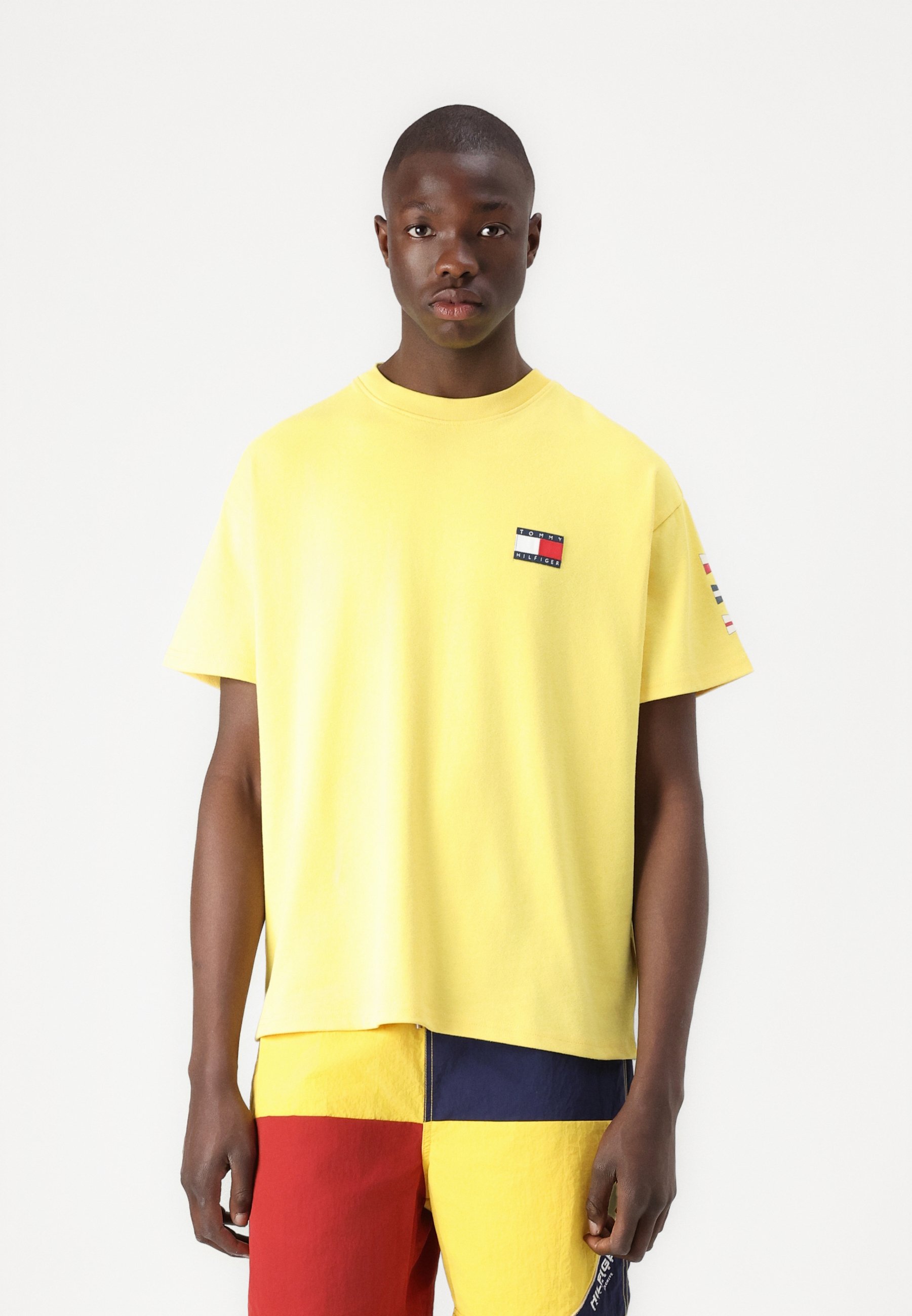 売れ筋商品|||トミー ヒルフィガー Tシャツ レディース トップス SAILING TEE - Print T-shirt - soft sunflower Tommy Hilfiger SAILING TEE - T-Shirt print - soft sunflower