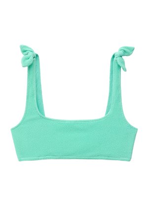 & OTHER STORIES, & OTHER STORIES BOW-DETAIL BIKINI TOP - Bikinitop - turquoise