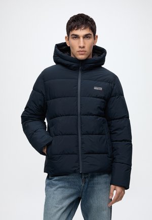 Jack & Jones, JJEFREDDIE PUFFER HOOD - Зимно яке - sky captain