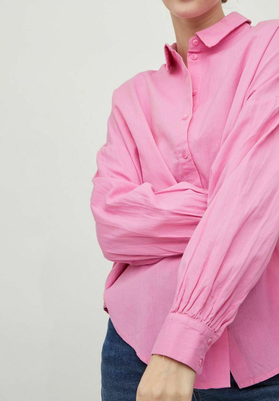 Vila LOOSE FIT - Button-down blouse 