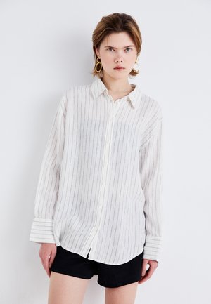 SHIRT - Bluza z gumbi - off-white/blue