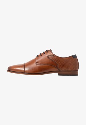 LEATHER - Stringate eleganti - cognac
