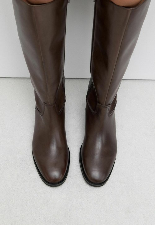 Reiss REGULAR FIT BRIONY BUCKLED Plateaustiefel black