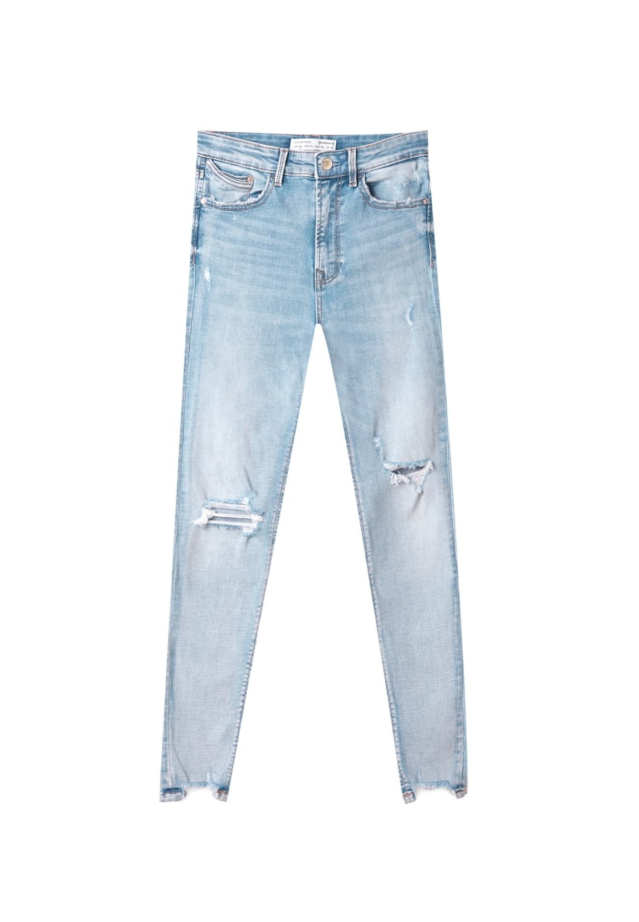 Stradivarius Jeans Skinny Fit - mottled light blue - Zalando.de
