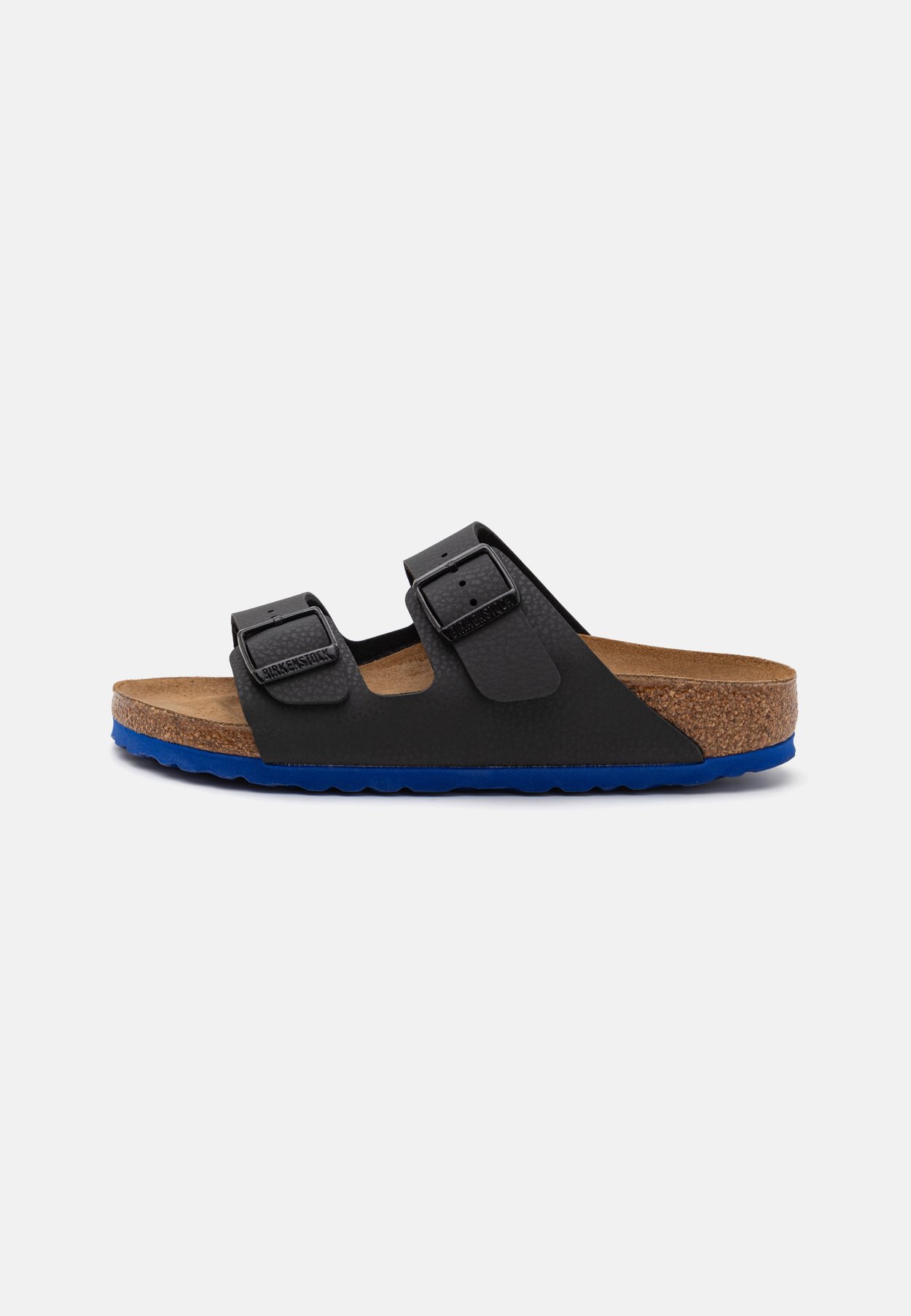 Birkenstock ARIZONA KIDS - Pantuflas - desert soil black/blue
