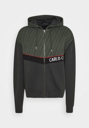 Sweater met rits - green