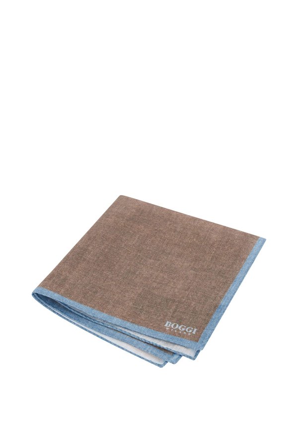 WITH CONTRASTING EDGE - Einstecktuch - taupe