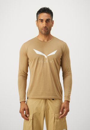 Salewa DRY TEE - Long sleeved top - quicksand
