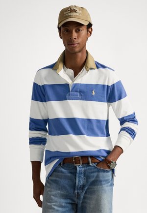 CLASSIC FIT KHAKI-COLLAR RUGBY SHIRT - Pólóing - old royal/trophy cream