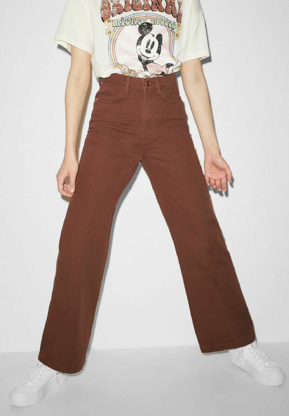 CLOCKHOUSE Flared Jeans - cocoa/brown 