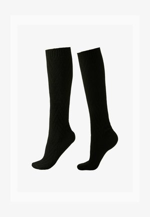 CHEVRON - Calcetines hasta la rodilla - black