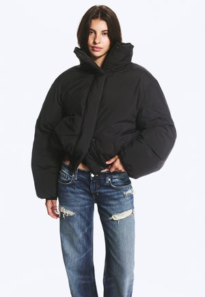 Weekday, CLEAN FUNNELNECK PUFFER - Зимно яке - black
