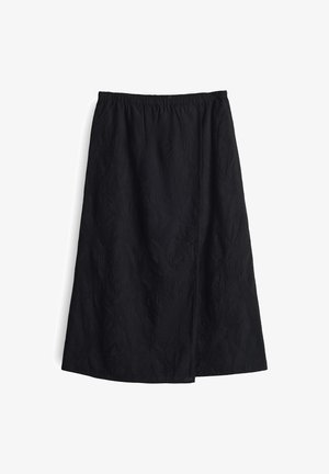 OPUS, REGULAR MIDI FIT FLORAL CROCHET - A-Linien-Rock - black
