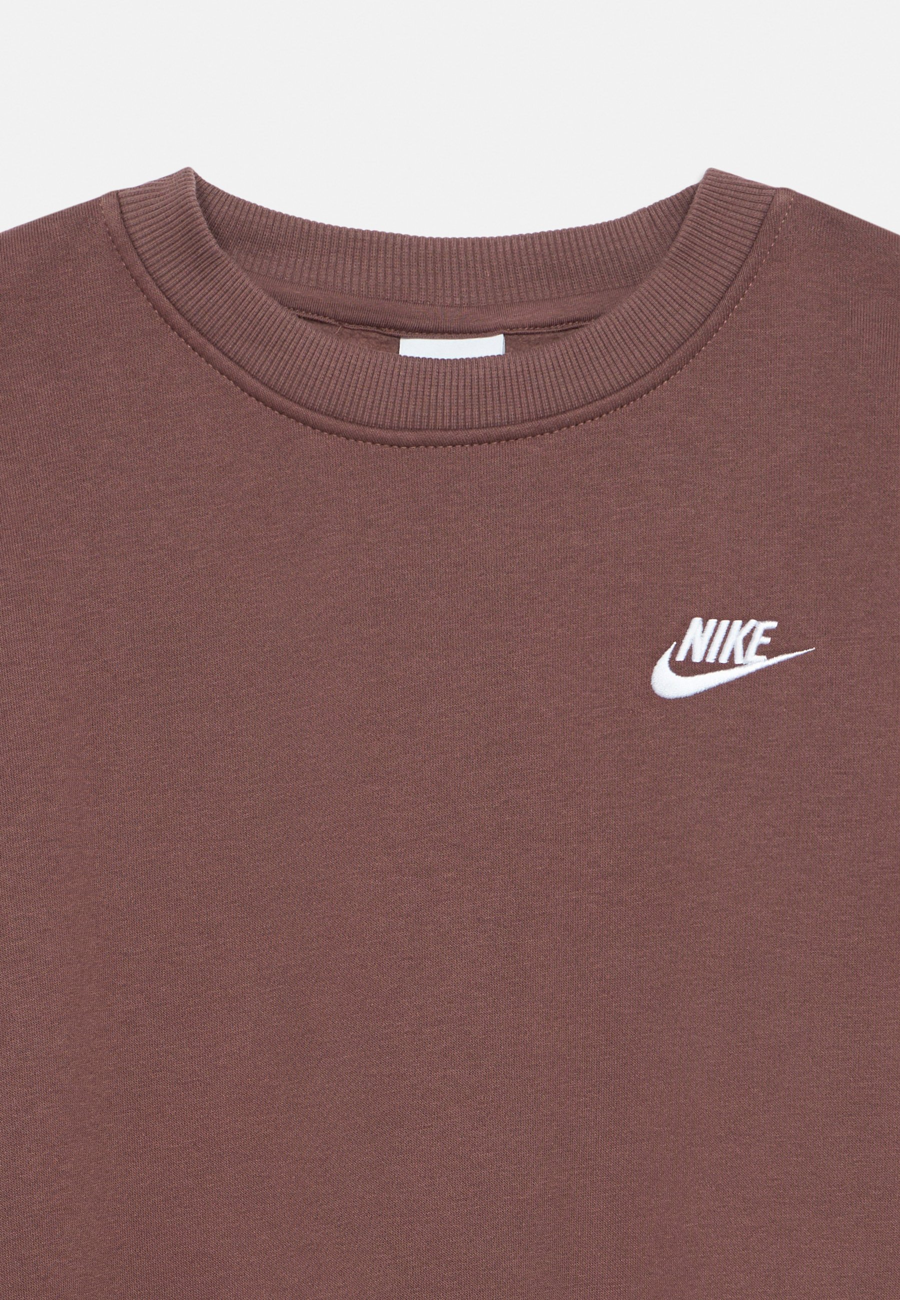 nike club crew sweatshirt brown
