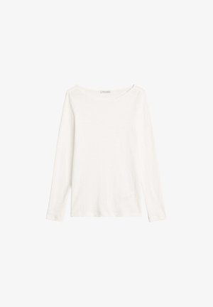 Marc O'Polo, Langarmshirt - white cotton