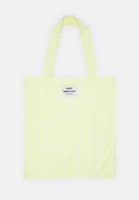 SACKY ATOMA - Saco de mão - sunny lime/white