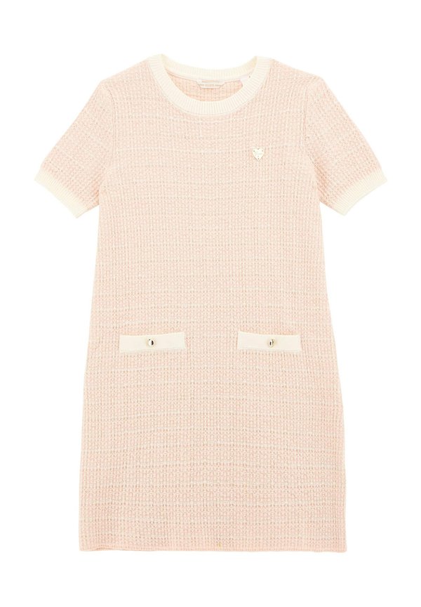 KURZES - Strickkleid - pastellrosa