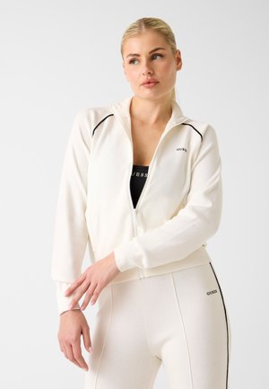 MIT HOHEM KRAGEN - Sweat zippé - creme