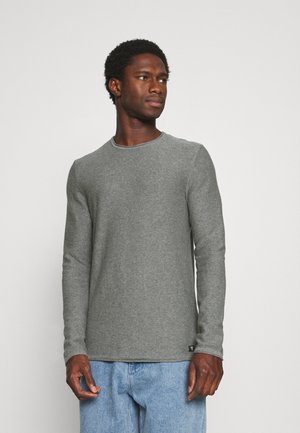 BASIC CREW NECK - Maglione - mid grey melange