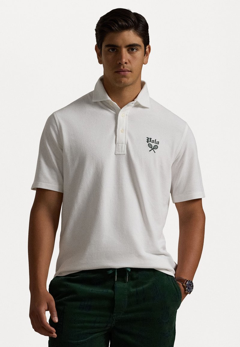 Polo Ralph Lauren CLASSIC FIT TENNIS CREST MESH POLO SHIRT - Polokošeľa - white