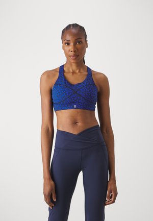POWER MEDIUM SUPPORT BRA - Medium support sports bra - blue