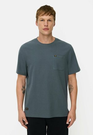 camel active, T-shirt basic - tinted blue