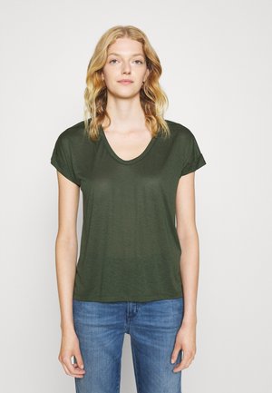 SOFT V NECK - T-shirt basic - thyme