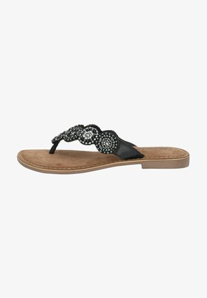 Lazamani ZEHENSTEG - T-bar sandals - black