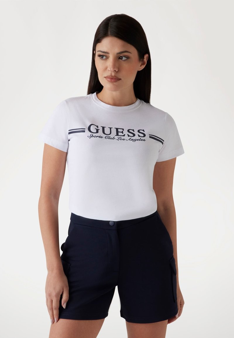 Guess Marškinėliai su spaudiniu - blanc