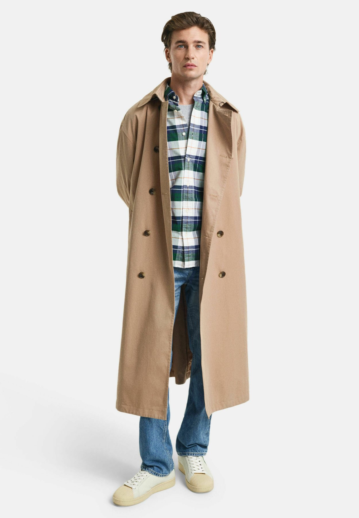 REGULAR FIT CHECKED OXFORD