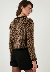 LELA Chaqueta de punto - mottled brown