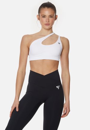 EVE SEAMLESS ONE SHOULDER - Sport-BH mit leichter Stützkraft - white
