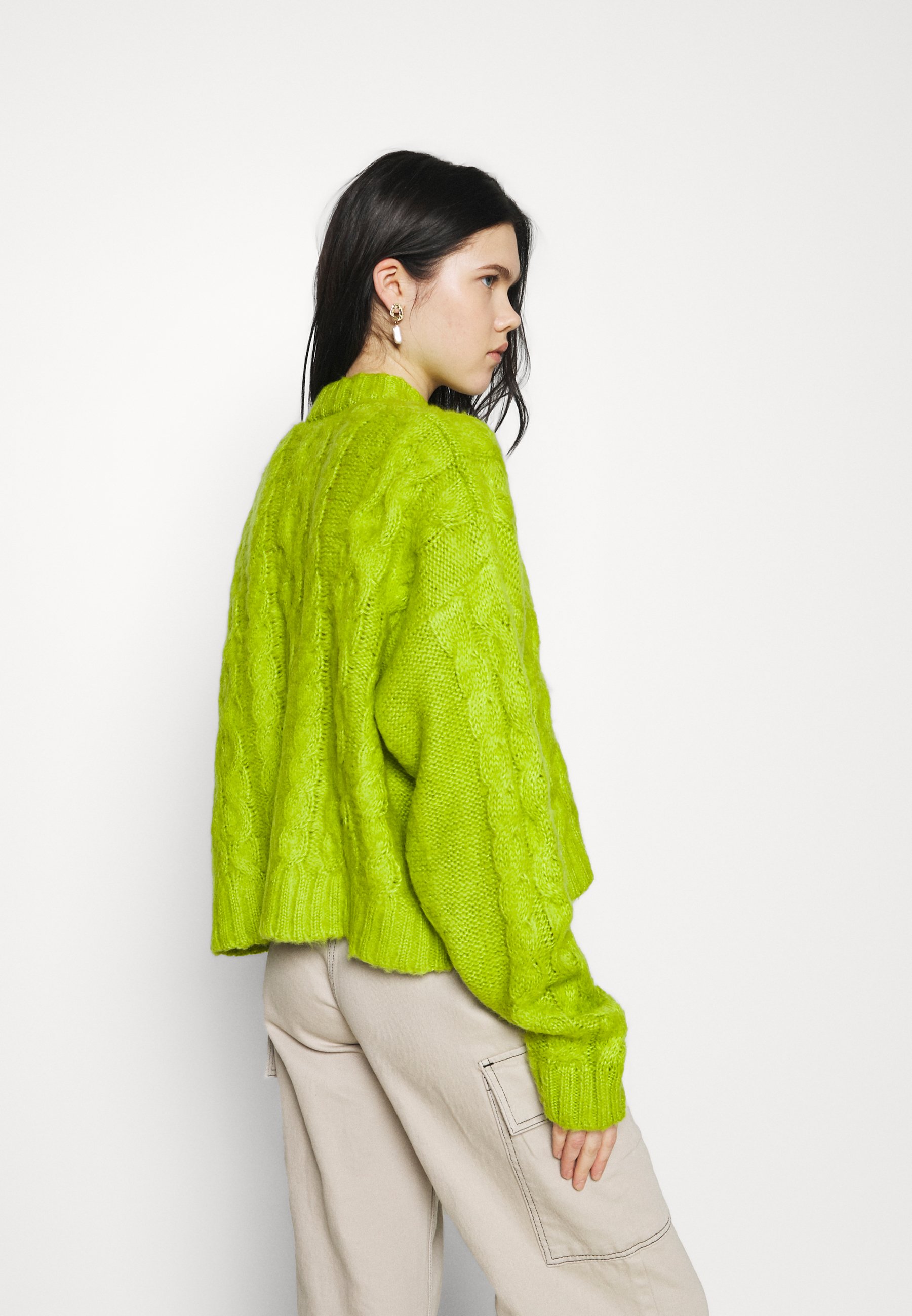 The Ragged Priest CABLE CARDI AND BANDEU TWIN SET - Top - lime/light green  - Zalando.ie