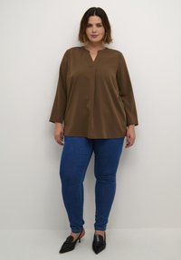 Kaffe Curve MIE - Bluse - chestnut