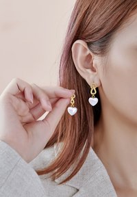 Victoria Hyde LOVE LETTER - Naušnice - light gold-coloured