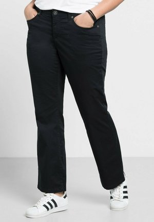 Sheego, Jeans Bootcut - schwarz