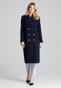 Figl Klassischer Mantel - navy