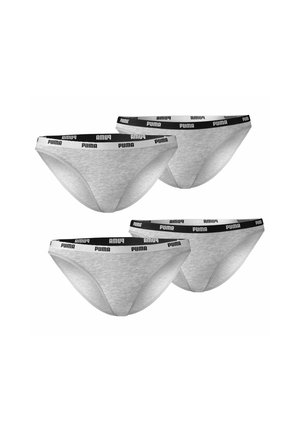 4ER PACK - Bikini-Hose - grau