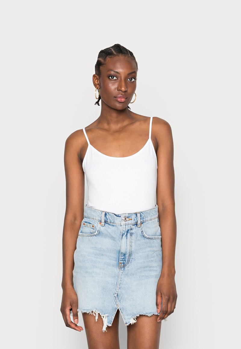 Damen T-Shirts | GAP FITTED Top white global/weiß - KD73556 Damen T-Shirts | GAP FITTED Top white global/weiß - KD73556