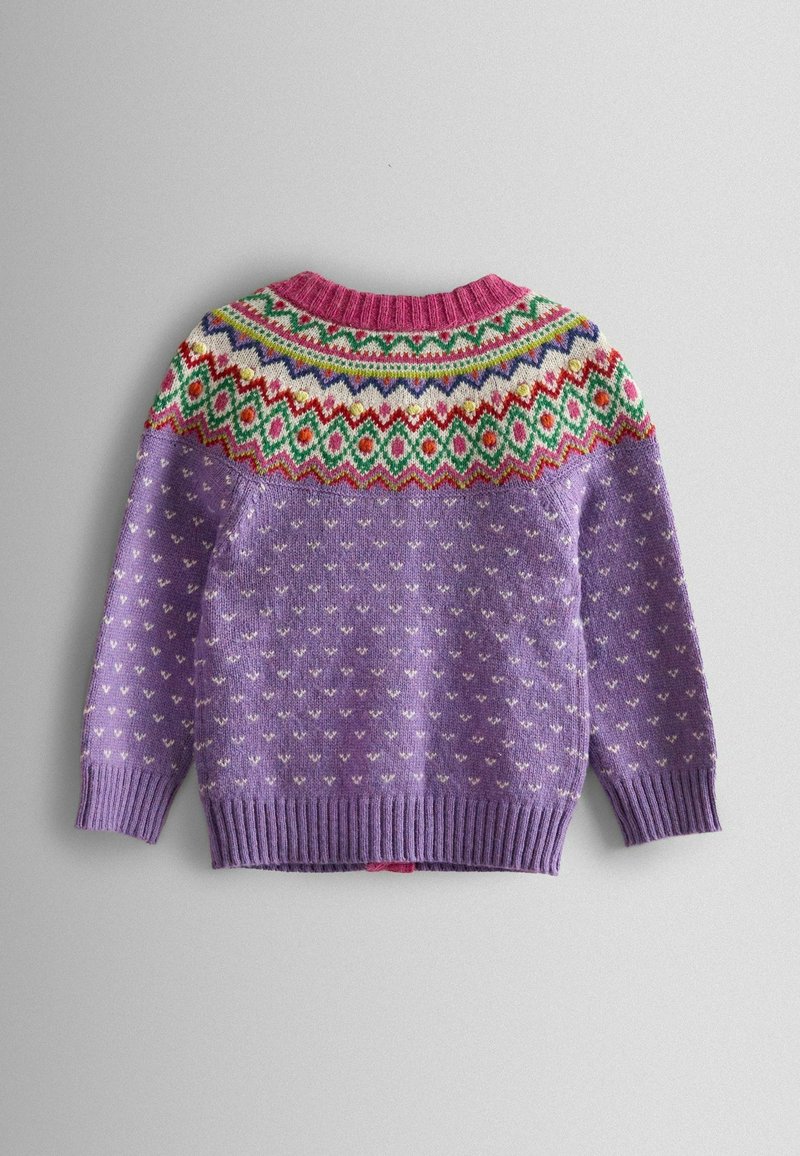 Pull Fille JoJo Maman Bébé Rose Fair Isle 4 Ans - Bon état
