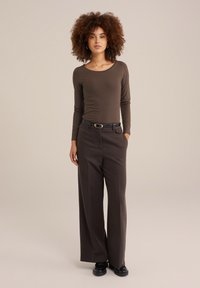WE Fashion Ilgarankovis viršutinės dalies drabužis - brown