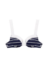 Bikiniöverdel - blue white with print