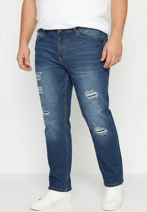 POCKET DESTROYS - Vaqueros rectos - dark blue denim