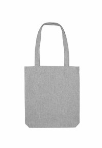 Sac fourre-tout en toile grise avec deux poignées, forme rectangulaire, texture subtile, et sans motifs ni détails matériels visibles.